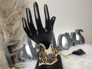 Handmade Adjustable Steampunk Leather Cuff