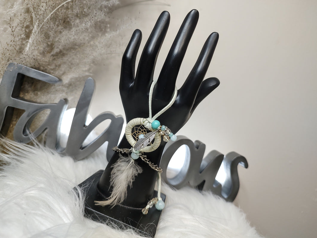 Handmade Adjustable Dreamcatcher Slave Bracelet