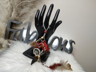 Handmade Adjustable Leather Dreamcatcher Slave Bracelet